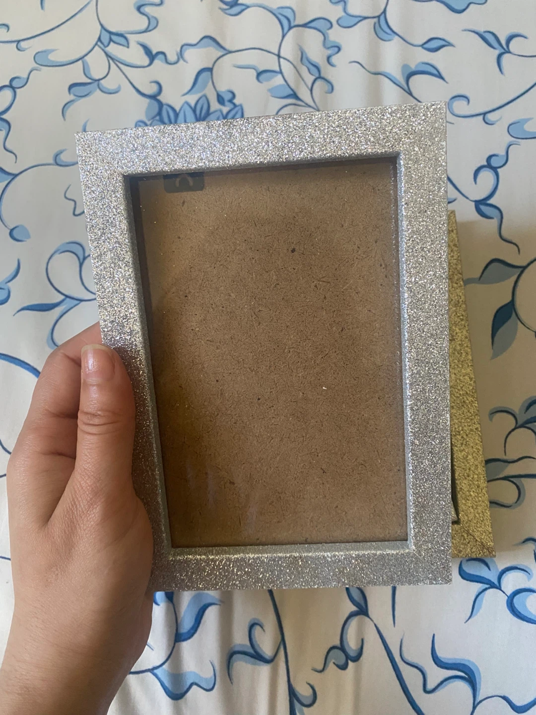 3 Glitter Picture Frames - Silver & Gold - photo 2