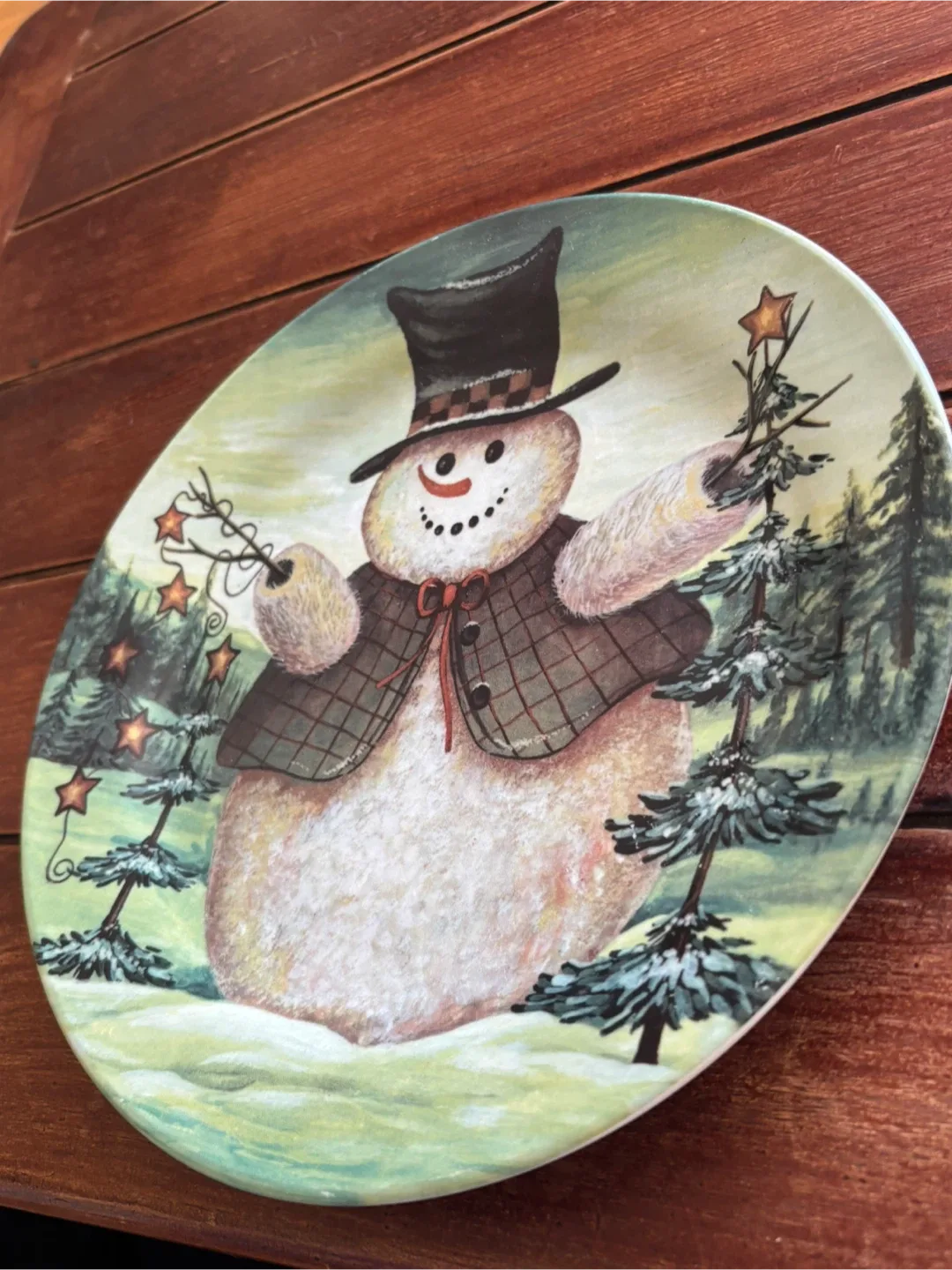 Snowman Decorative Plate image indicator(5)