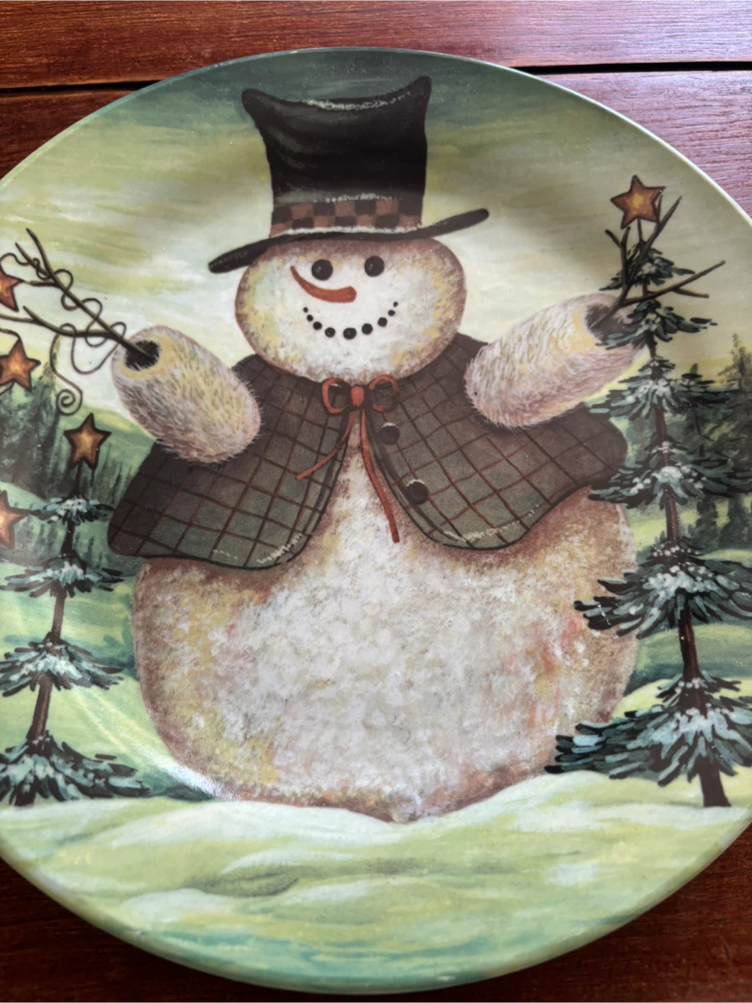 Snowman Decorative Plate - photo 2