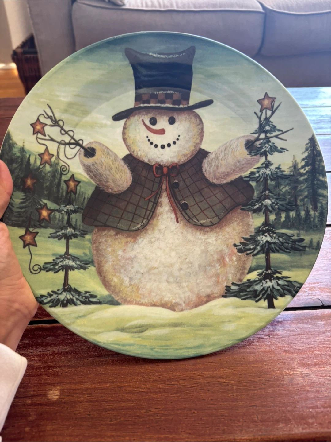Snowman Decorative Plate - photo 3
