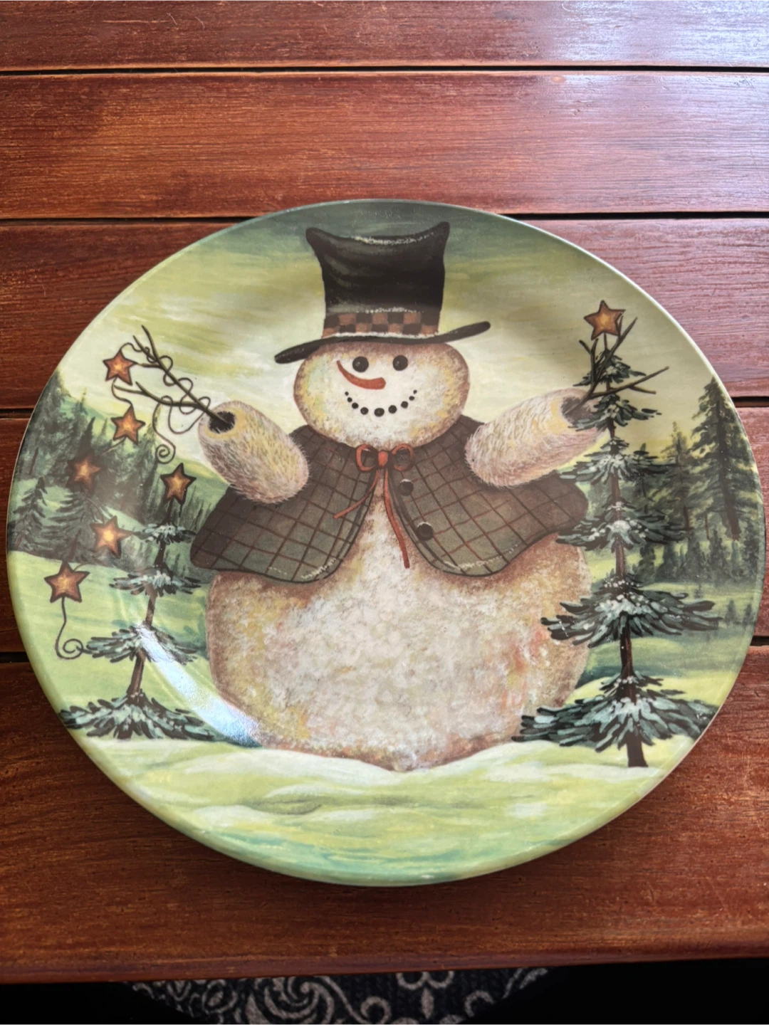 Snowman Decorative Plate