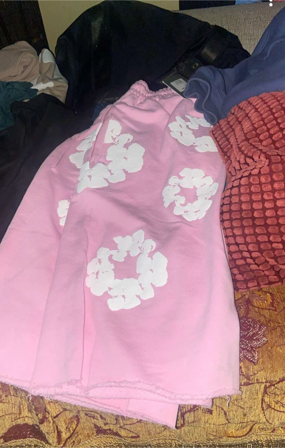 Denim Tears Pink Floral Shorts Size L - photo 3