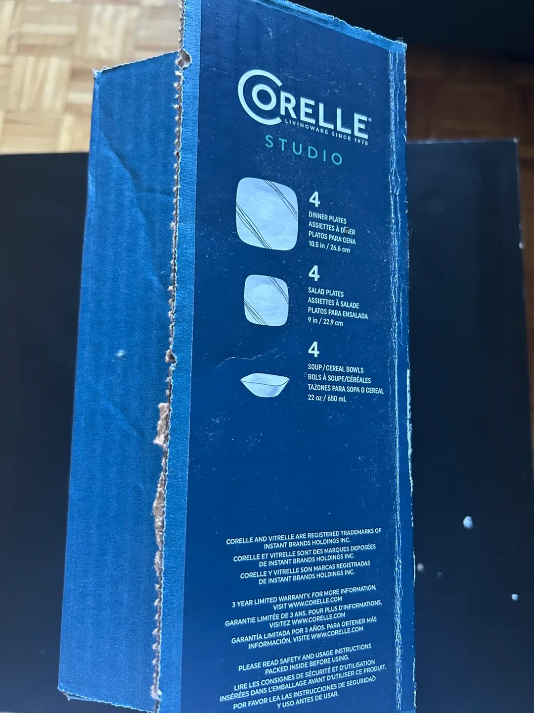 Corelle Studio 12pc Dinnerware Set - Simple Sketch image indicator(4)