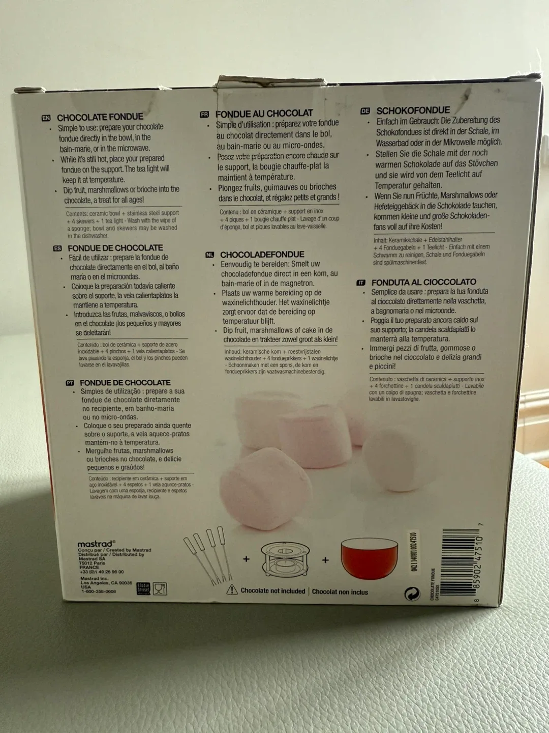 Mastrad Chocolate Fondue Set - New in Box image indicator(2)