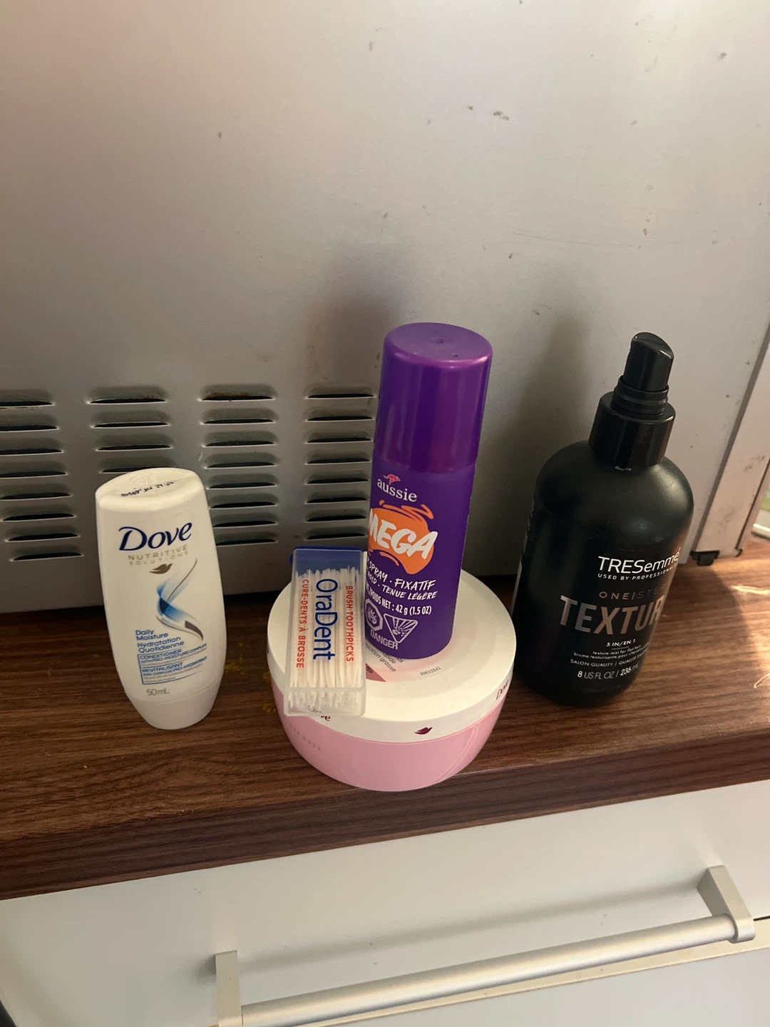 Hair Products: Dove, Aussie, Tresemme & OraDent