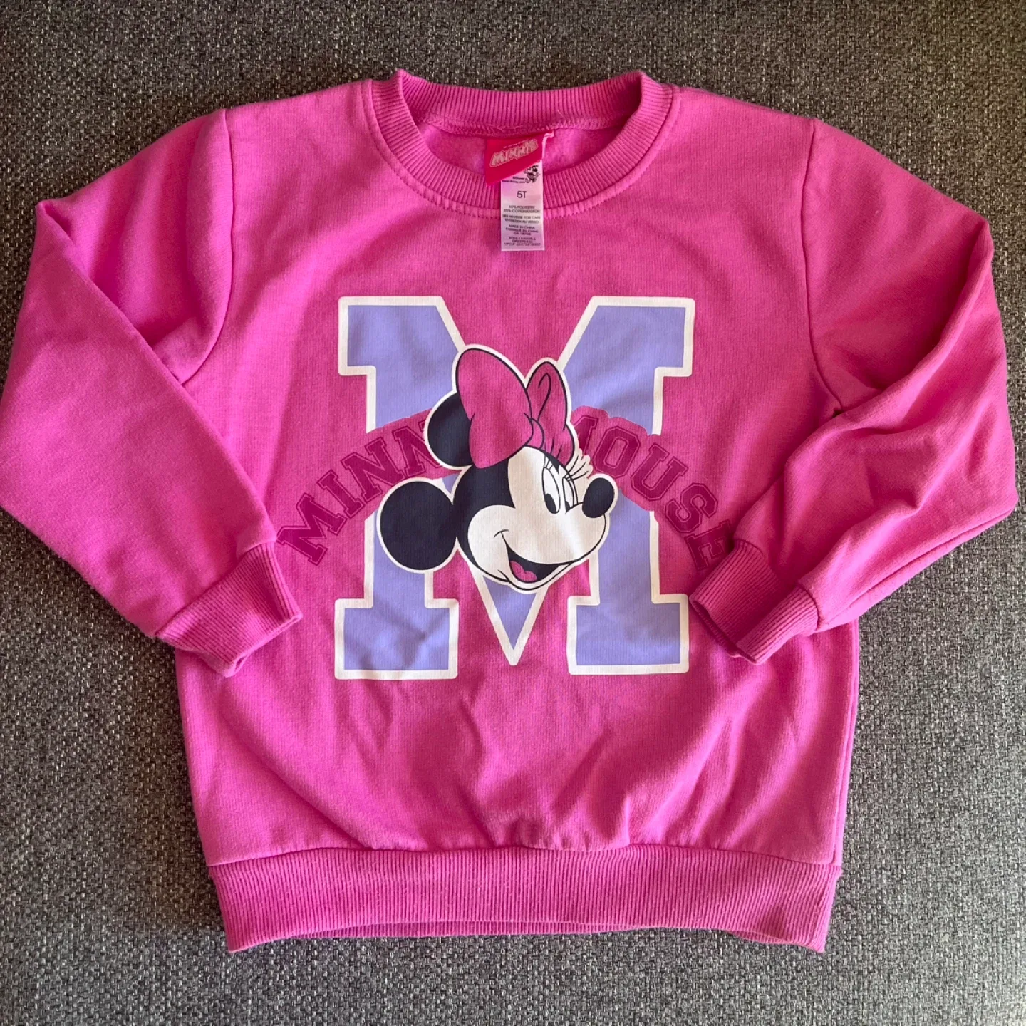Disney Minnie Mouse Pink Sweatshirt - Size 5T thumbnail