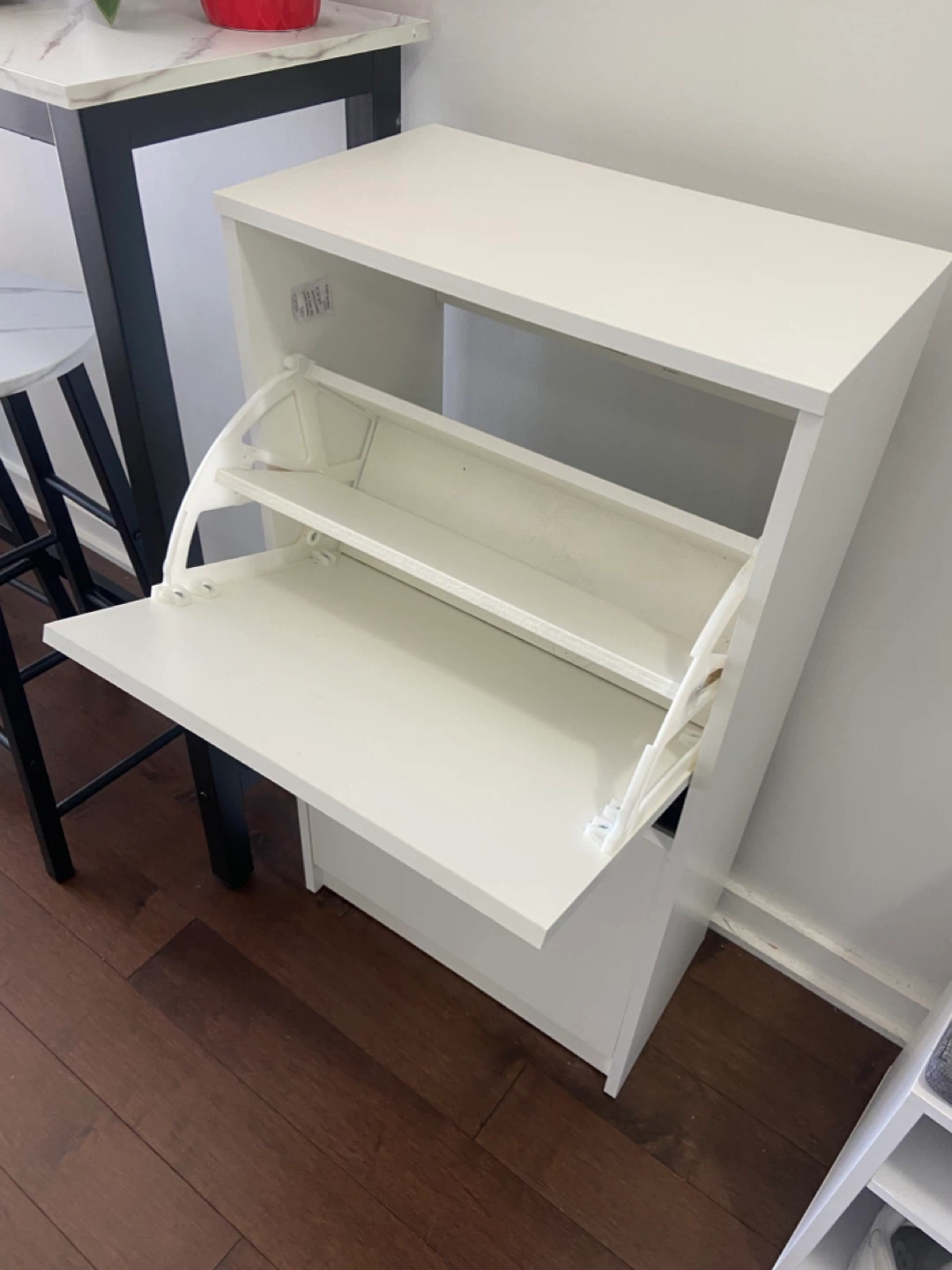 MOVE OUT SALE: IKEA White Shoe Cabinet - Great Condition! - photo 2