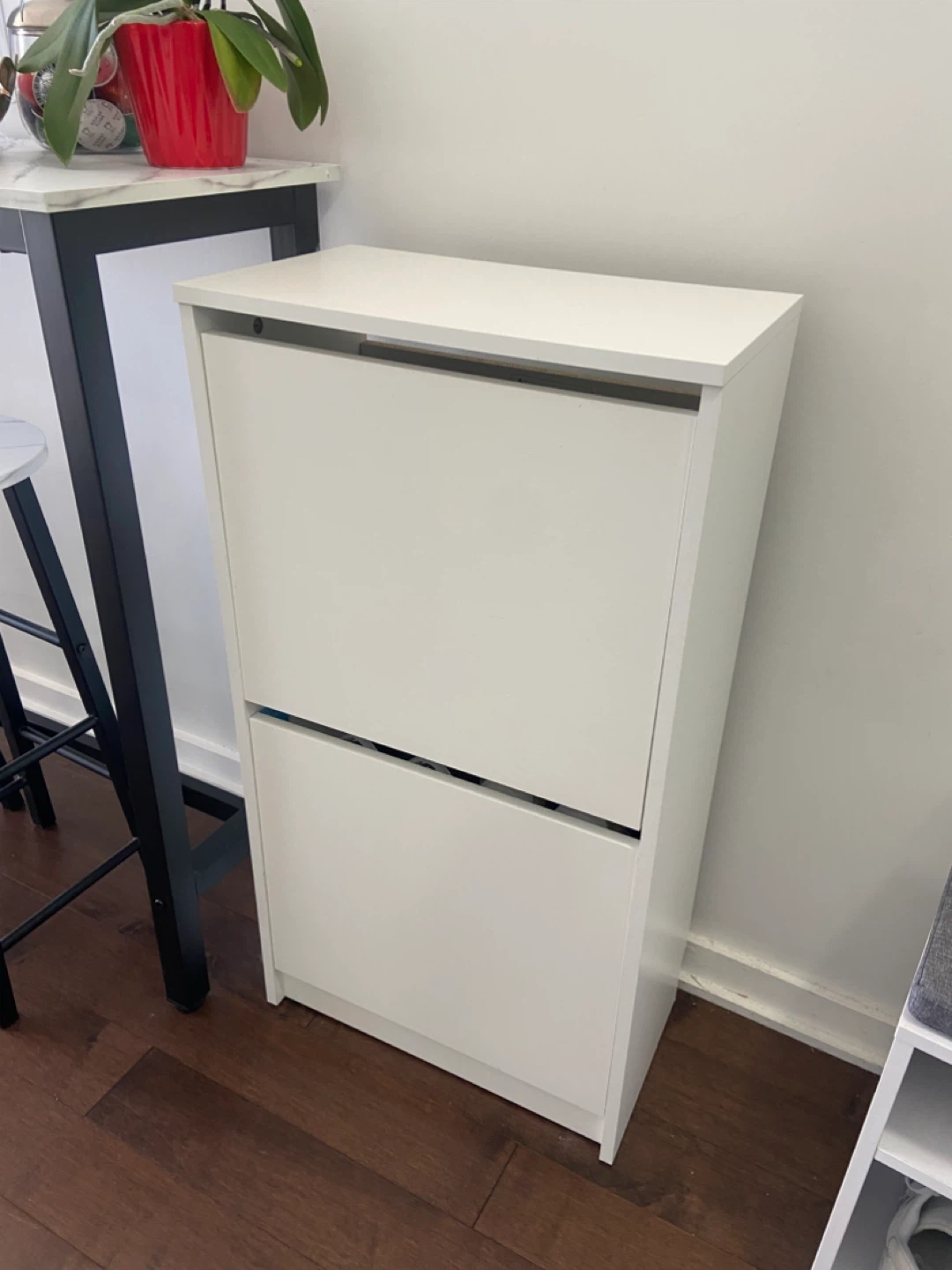 MOVE OUT SALE: IKEA White Shoe Cabinet - Great Condition! - photo 3