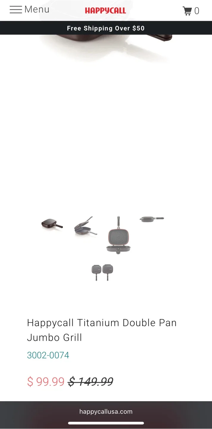 Happycall Titanium Double Pan Jumbo Grill Fish image indicator(4)