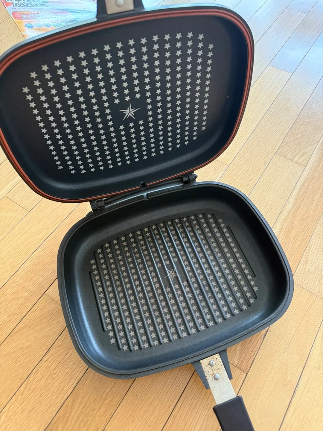 Happycall Titanium Double Pan Jumbo Grill Fish image indicator(3)