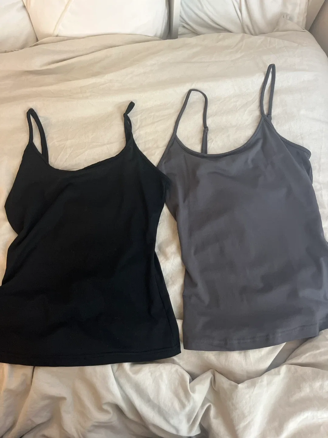 Two Tank Tops - Black and Grey thumbnail
