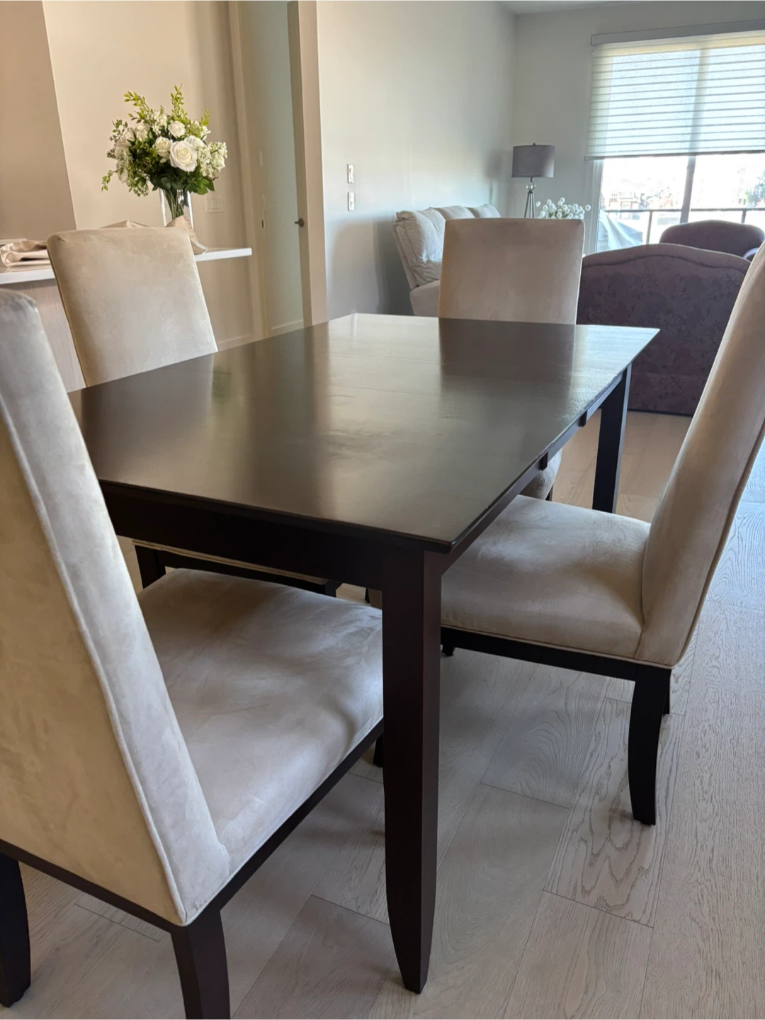 Dining Table with 4 Chairs - solid wood