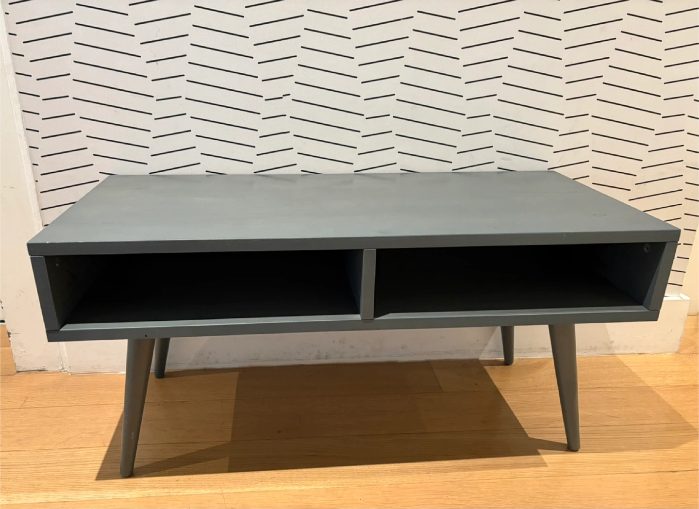 Modern Gray TV Stand/Console Table