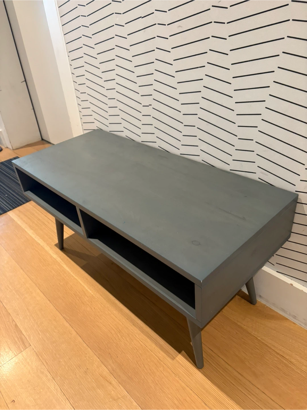 Modern Gray TV Stand/Console Table - photo 2