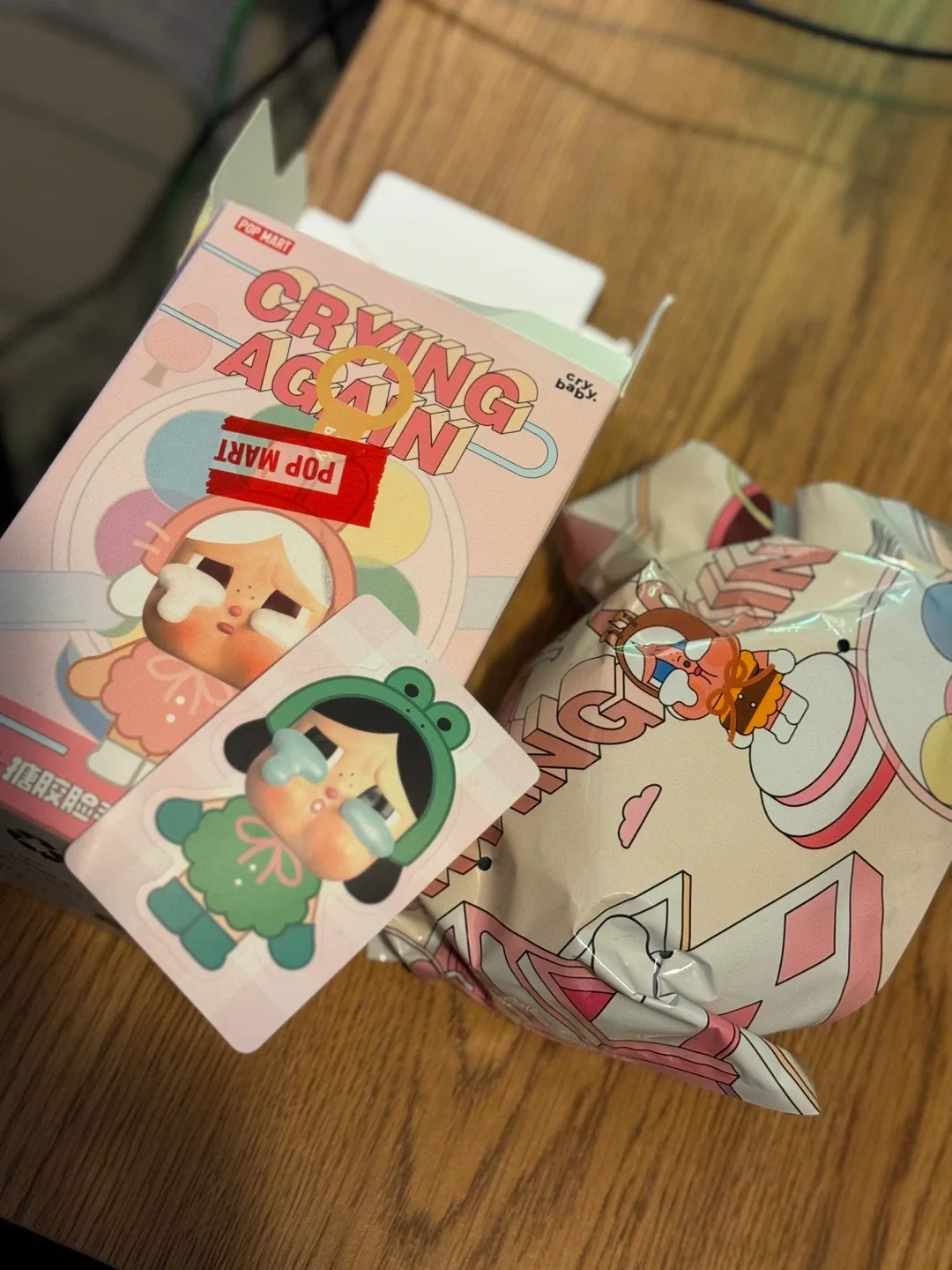 Pop Mart Cry Baby Crying Again Plush Blind Box image indicator(2)