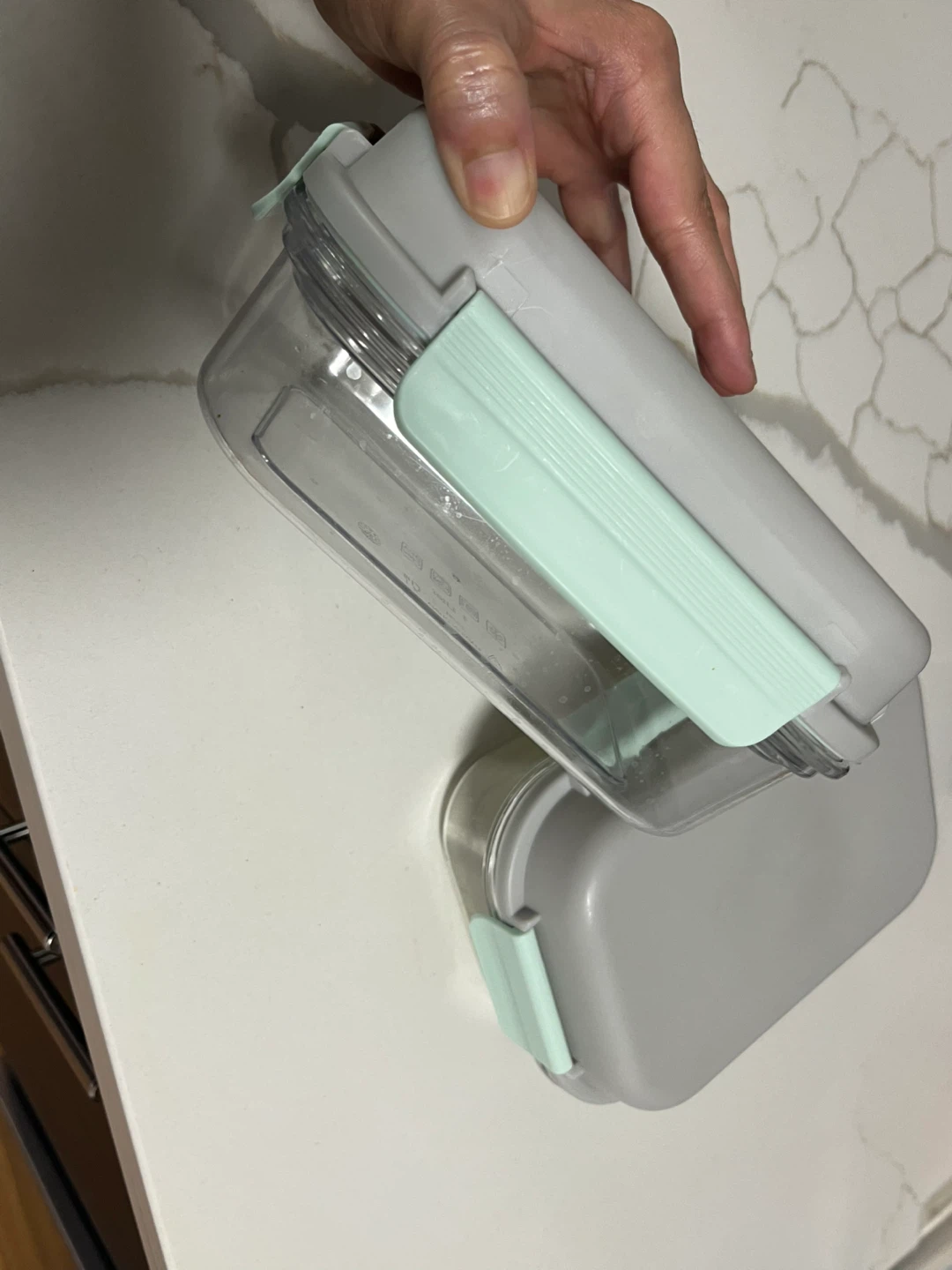 Grey & Mint Green Lunch Containers - Set of 2 - photo 2