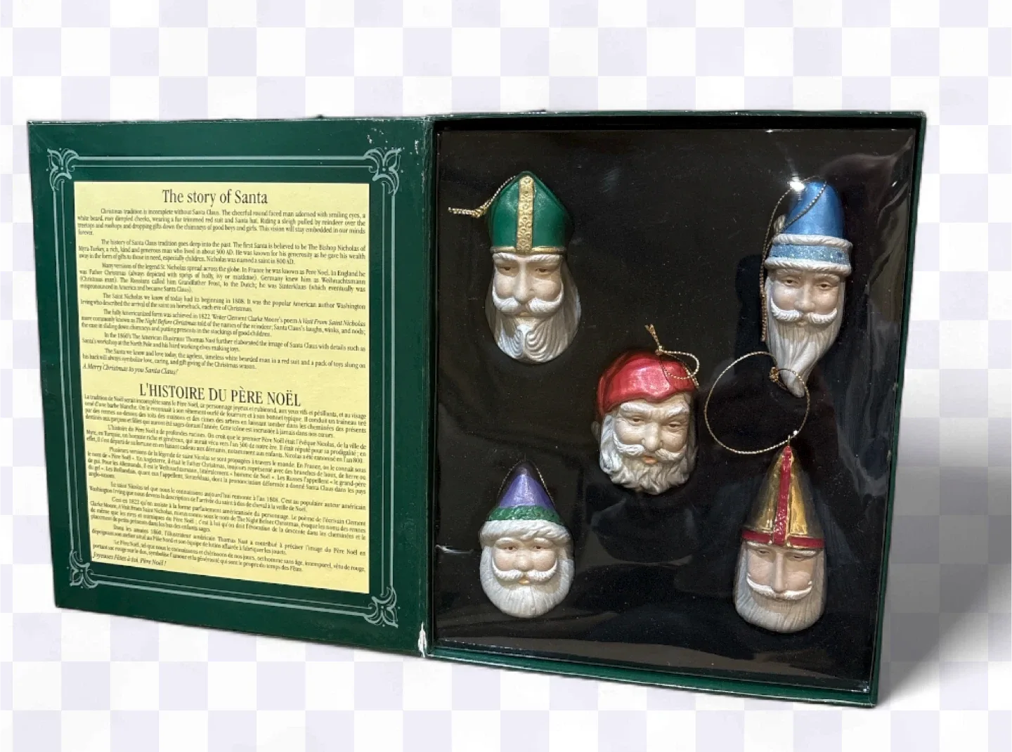 North Pole Collectibles Story of Santa Ornaments Set image indicator(3)