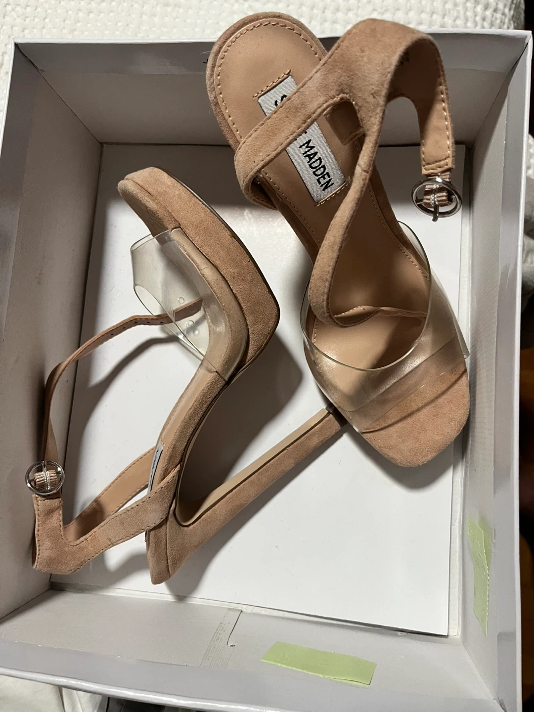 Steve Madden Madeline nude platforms