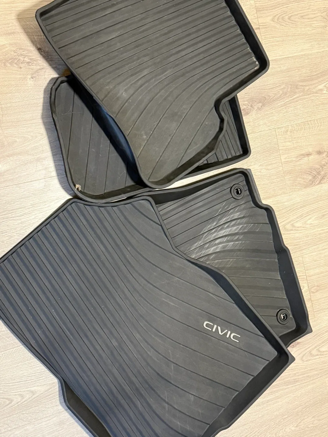 Honda Civic Floor Mats - Black