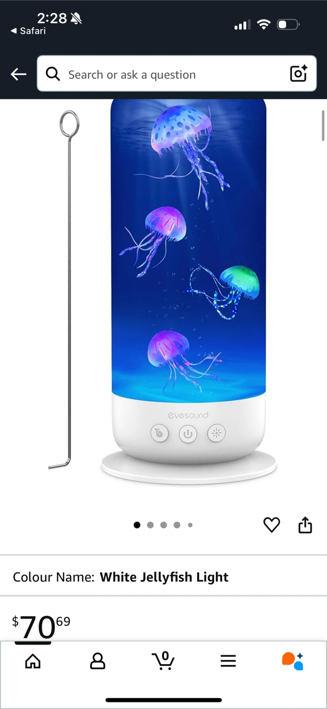 Evesound White Jellyfish Light
