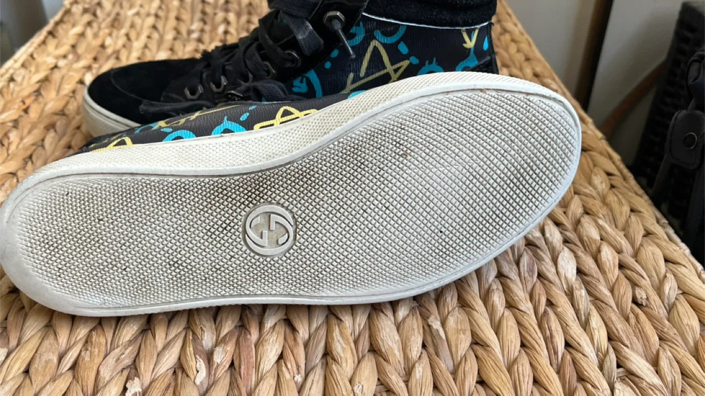 Gucci Black High-Top Sneakers image indicator(5)