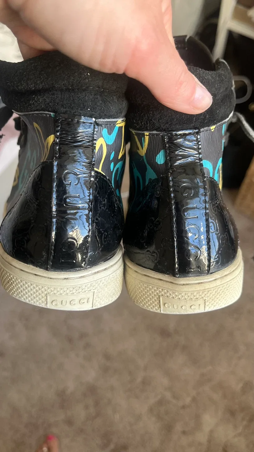 Gucci Black High-Top Sneakers image indicator(7)