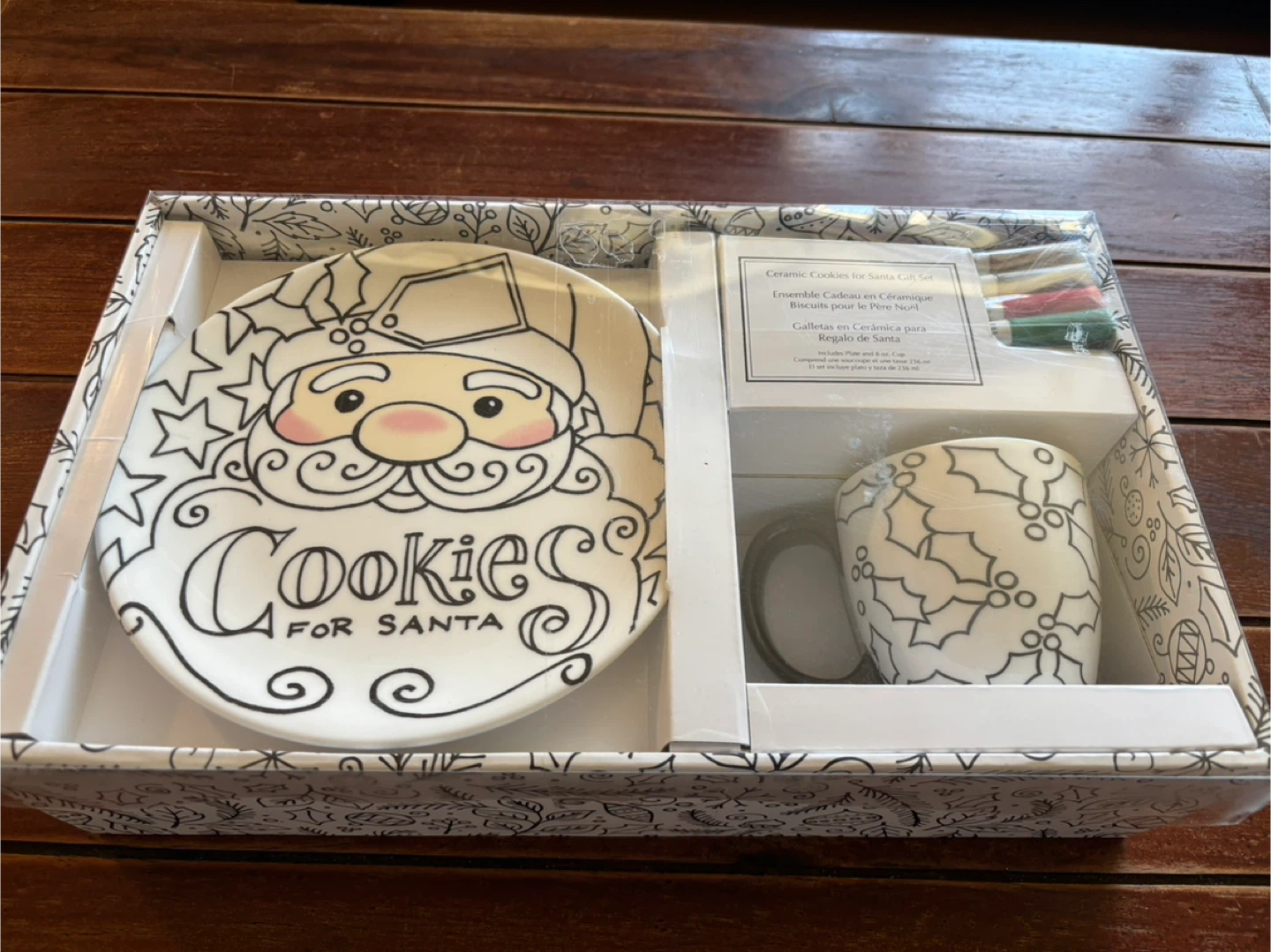 Ceramic Cookies for Santa Gift Set - New - photo 2