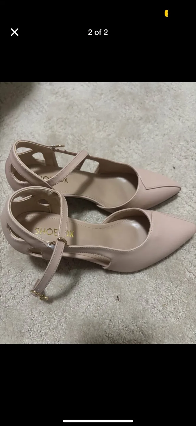 SHOEOX Beige Heels - Size 37CAN image indicator(2)