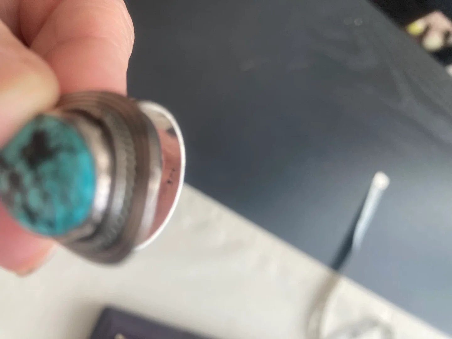 925 Sterling Silver and Turquoise Ring image indicator(3)