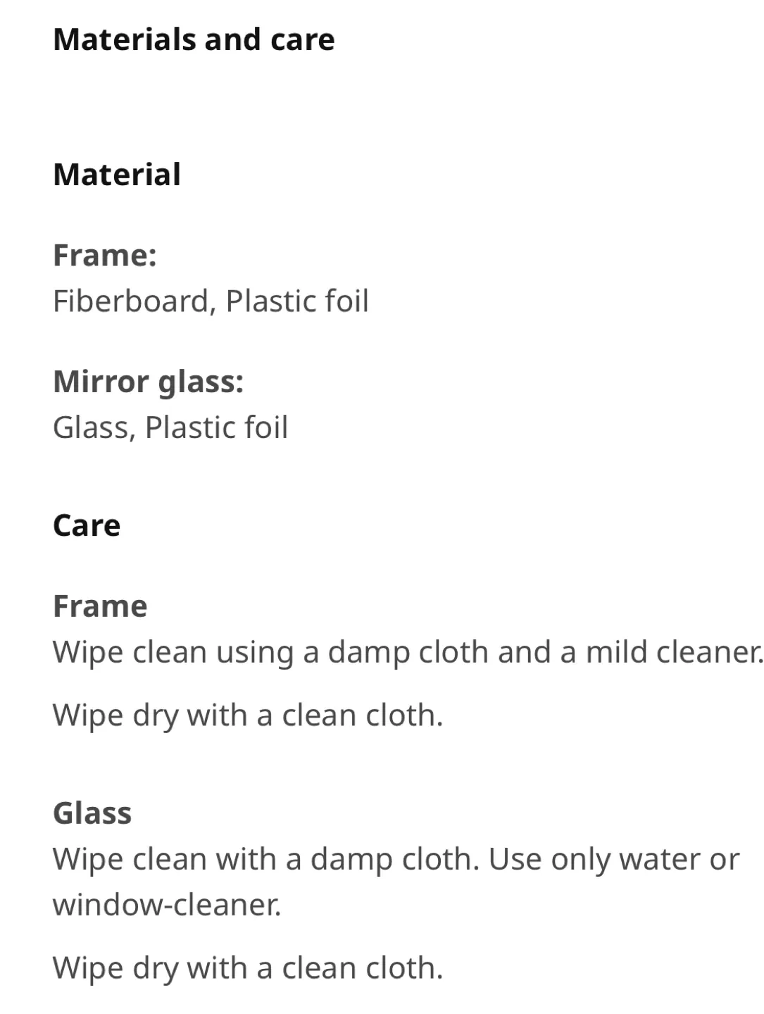 IKEA TOFTBYN White Mirror image indicator(9)