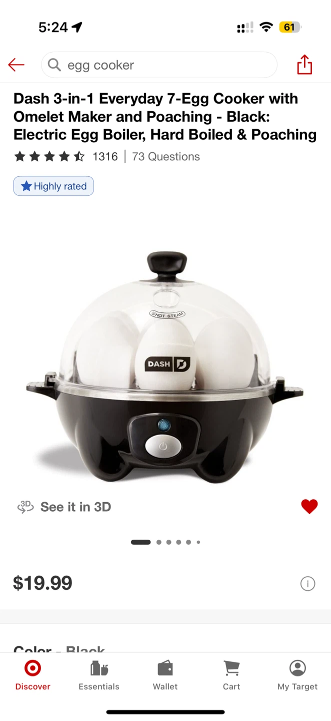 Dash 3 in 1 versatile egg cooker