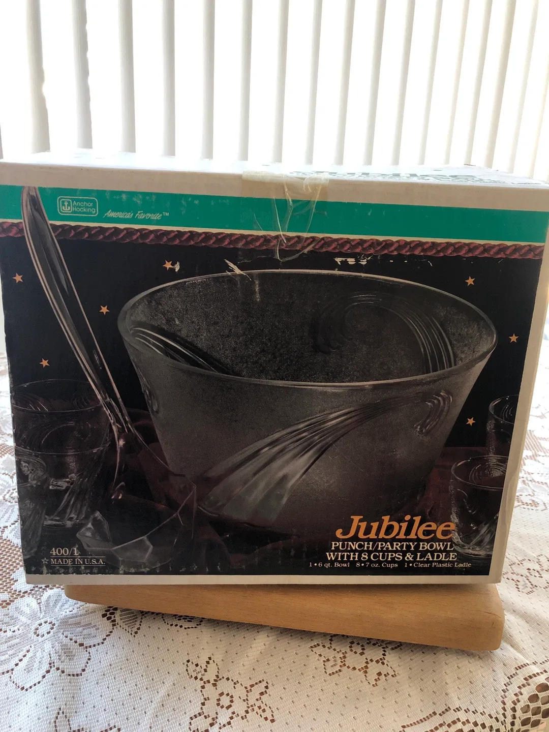 Jubilee Punch/Party Bowl with 8 Cups & Ladle thumbnail