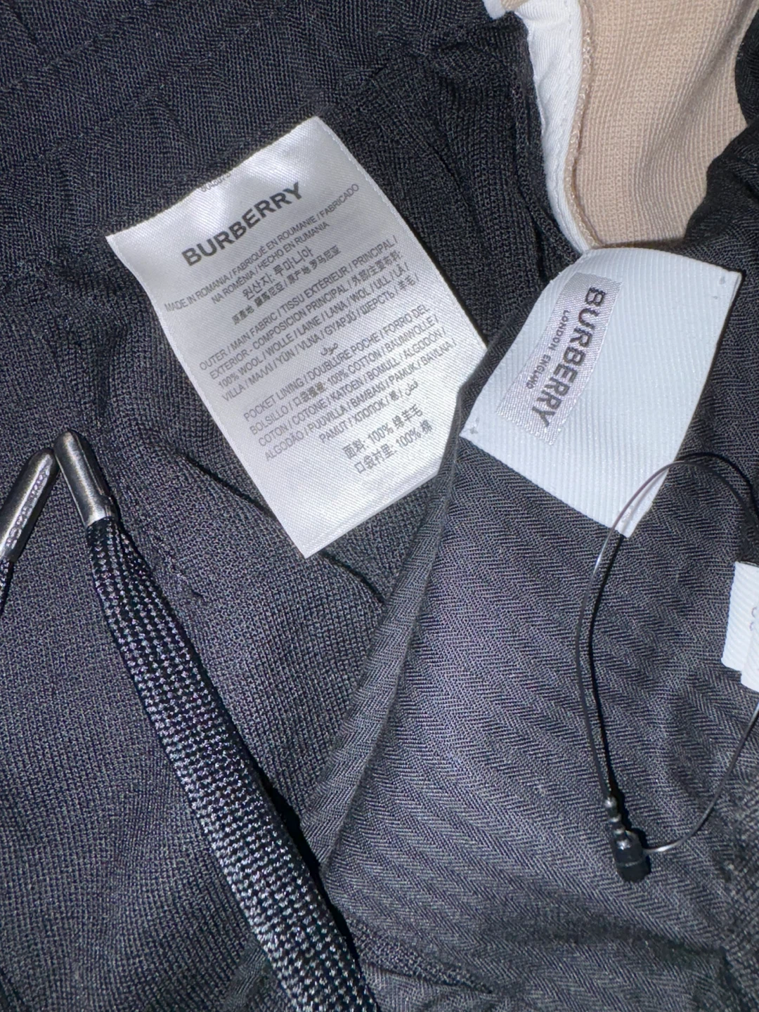 Burberry Black Track Pants - Size 40 US - photo 3