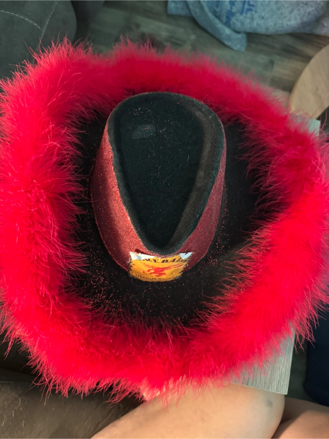 DIY Fireball Costume Cowboy Hat - photo 2