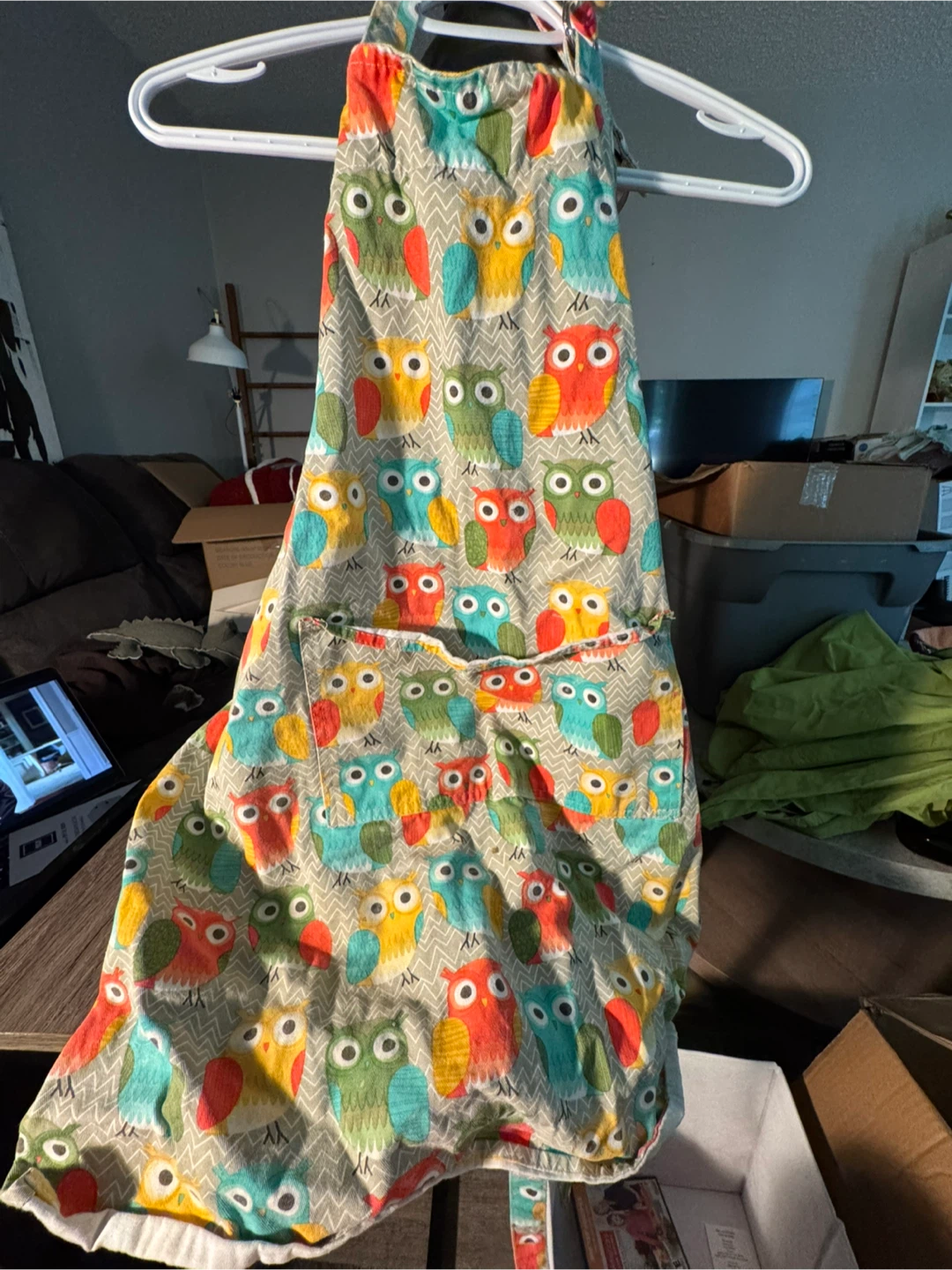 Owl Print Apron