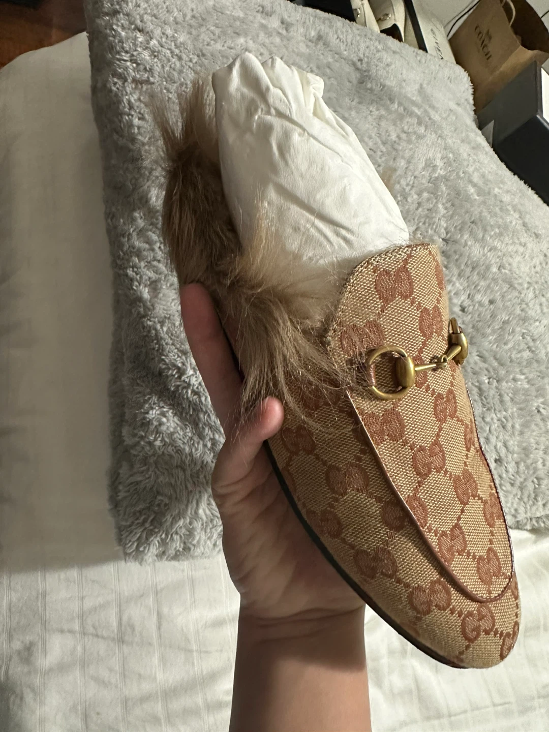 Gucci Princetown GG Canvas Mule Size 37.5 - photo 3