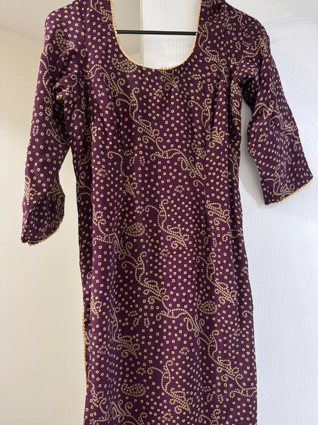 Purple Kurti Set