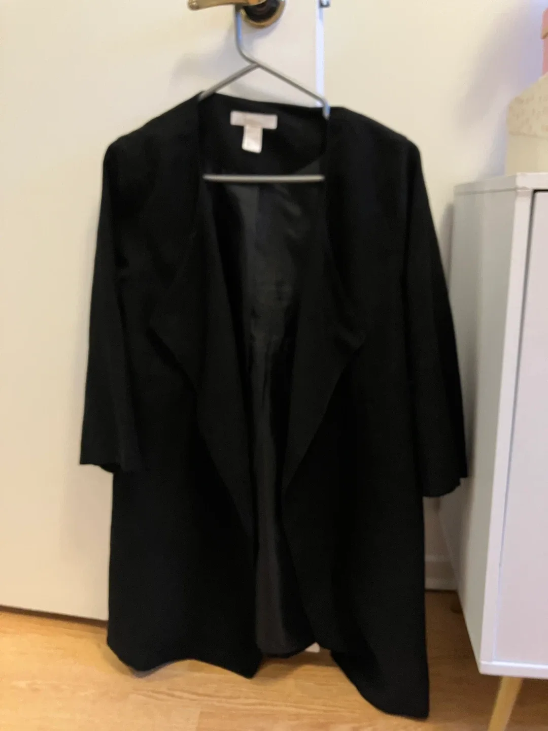 H&M Black Coat - Size US 2 thumbnail