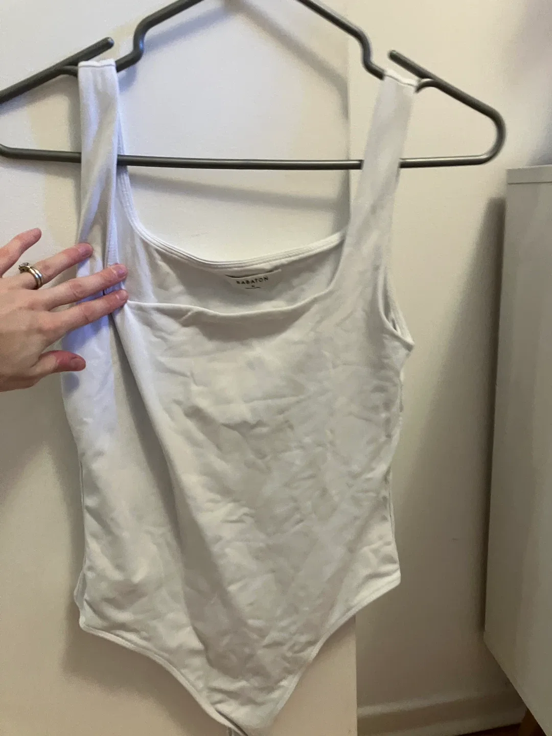 Aritzia Babaton Contour White Bodysuit thumbnail