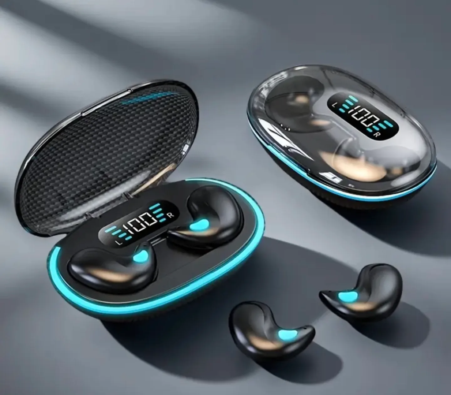 Wireless Earbuds with Charging Case - Black thumbnail