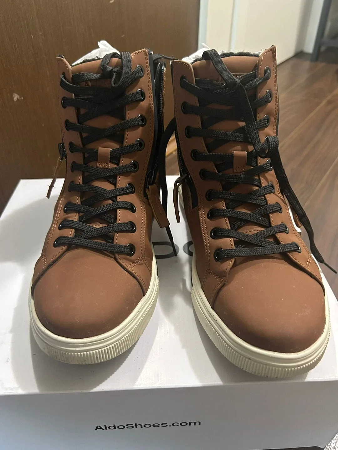 ALDO Brown High-Top Sneakers image indicator(2)