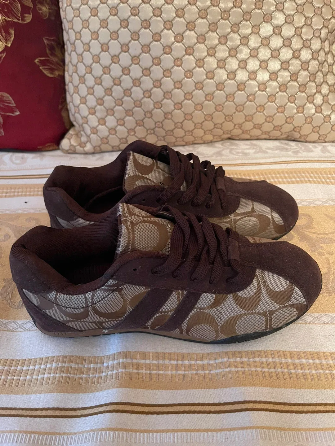 Coach Brown Signature Sneakers Size 5 image indicator(2)