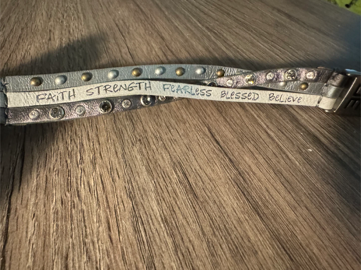 Inspirational Bracelet - Faith, Strength, Fearless