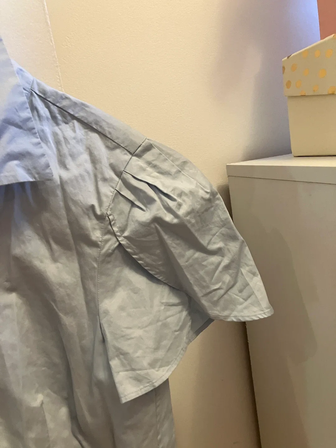 Club Monaco XS Light Blue Cotton Blouse image indicator(4)