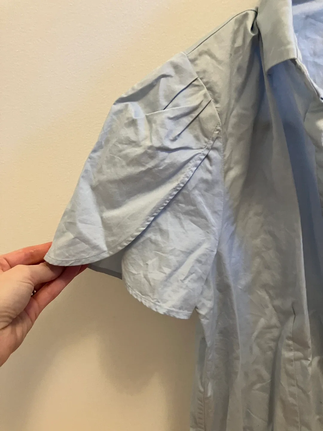 Club Monaco XS Light Blue Cotton Blouse image indicator(3)