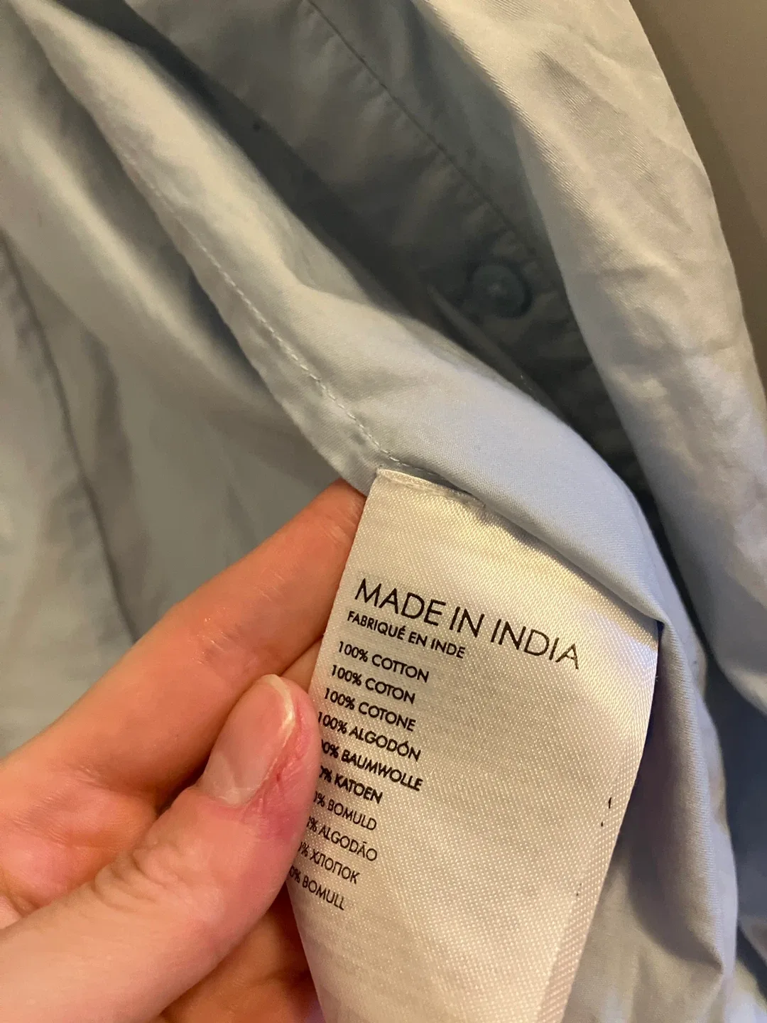 Club Monaco XS Light Blue Cotton Blouse image indicator(5)