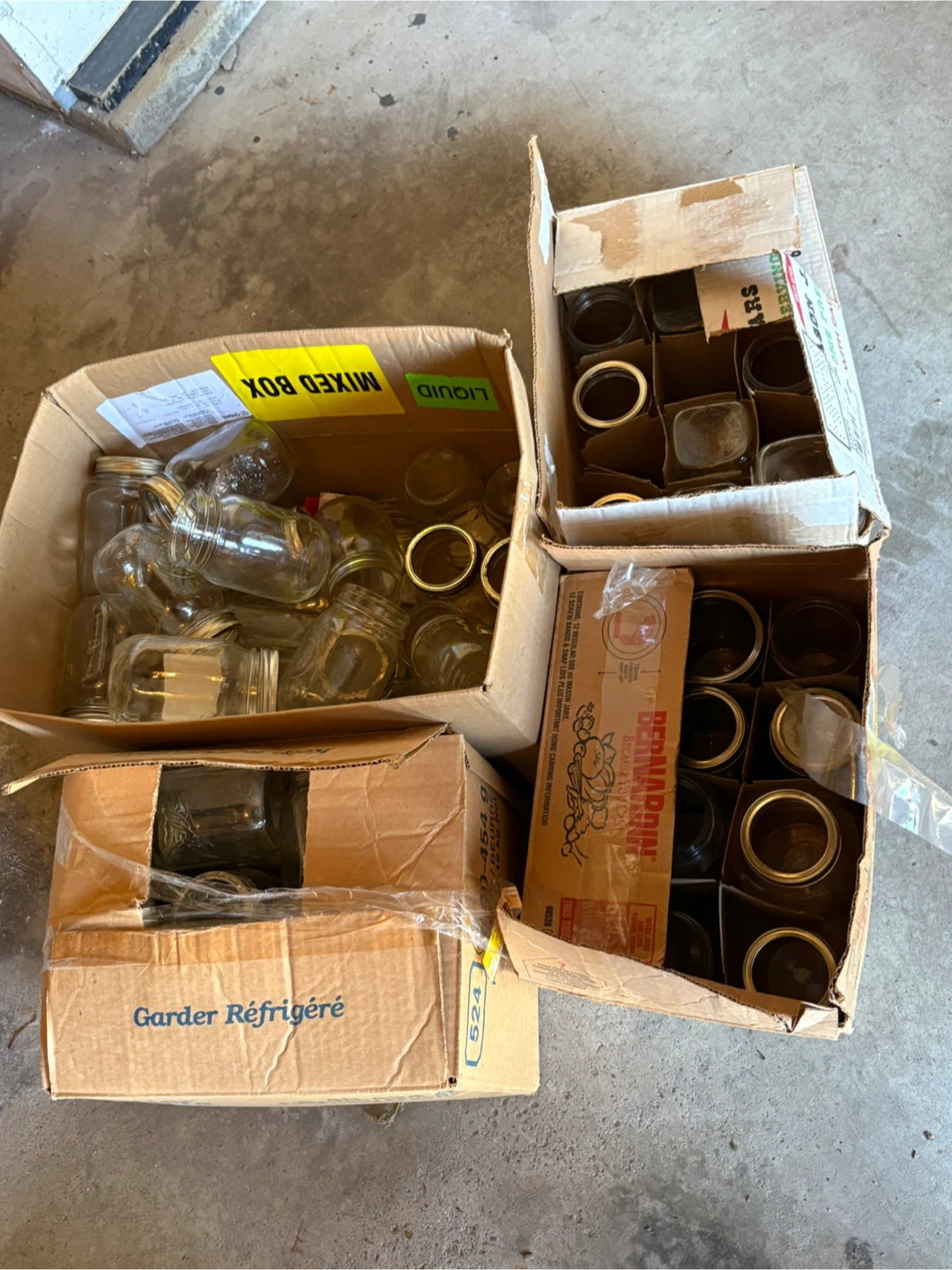 Lot of Mason Jars (assorted, as is)