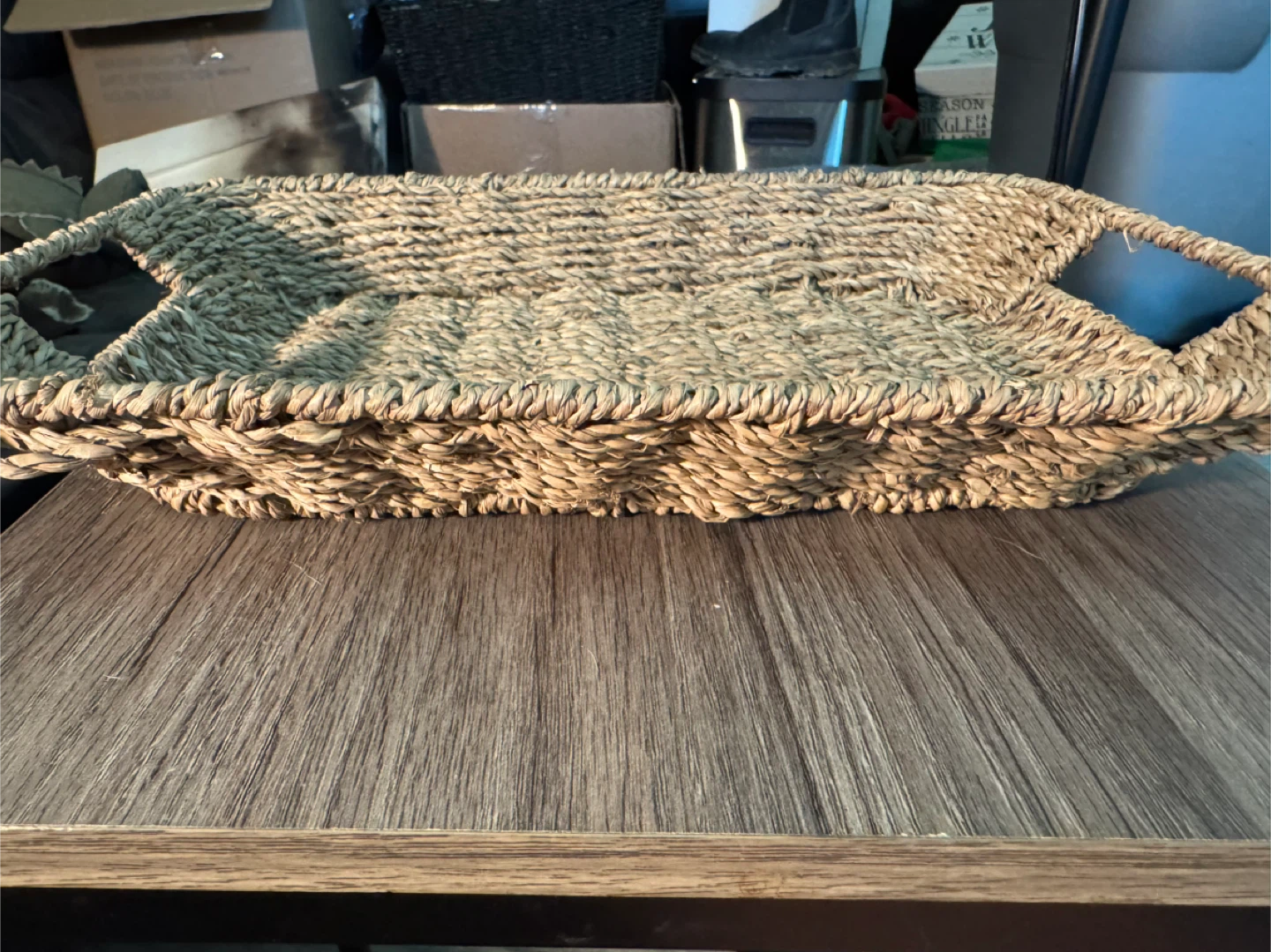 Woven Seagrass Tray - photo 2
