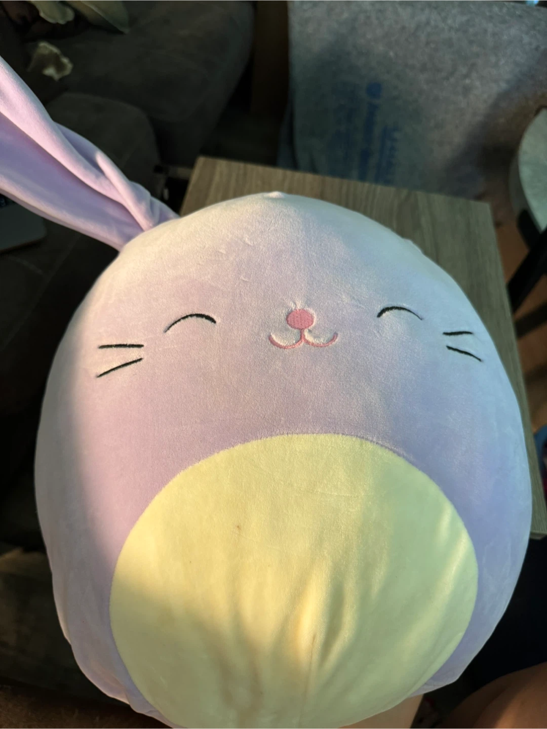 Squishmallow Plush Bunny - Lavender & Yellow