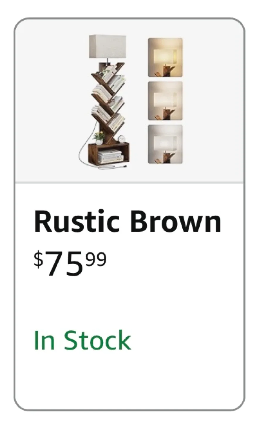 Tree Bookshelf w/ Lamp (New) image indicator(6)